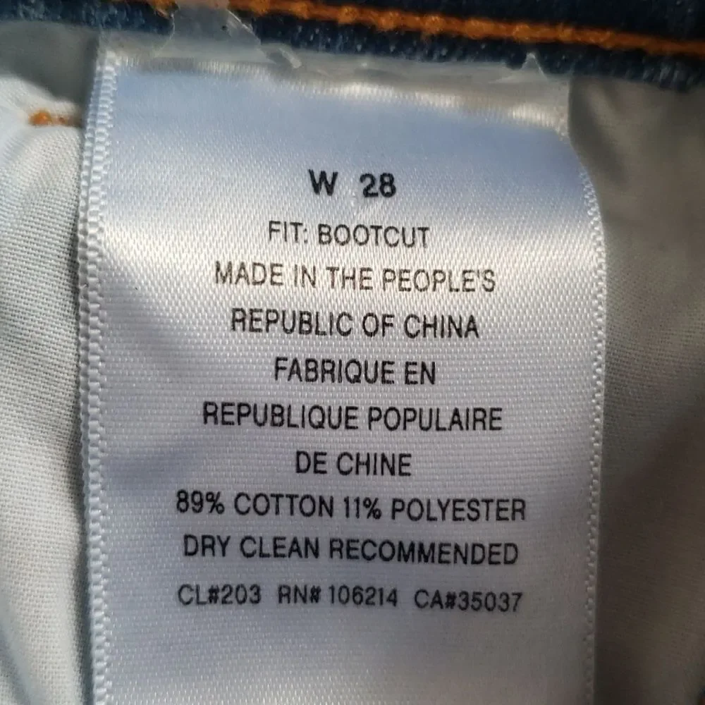 Else Women's Blue Jeans Boot Cut Flare Long Length Western Riding Hippie Boho